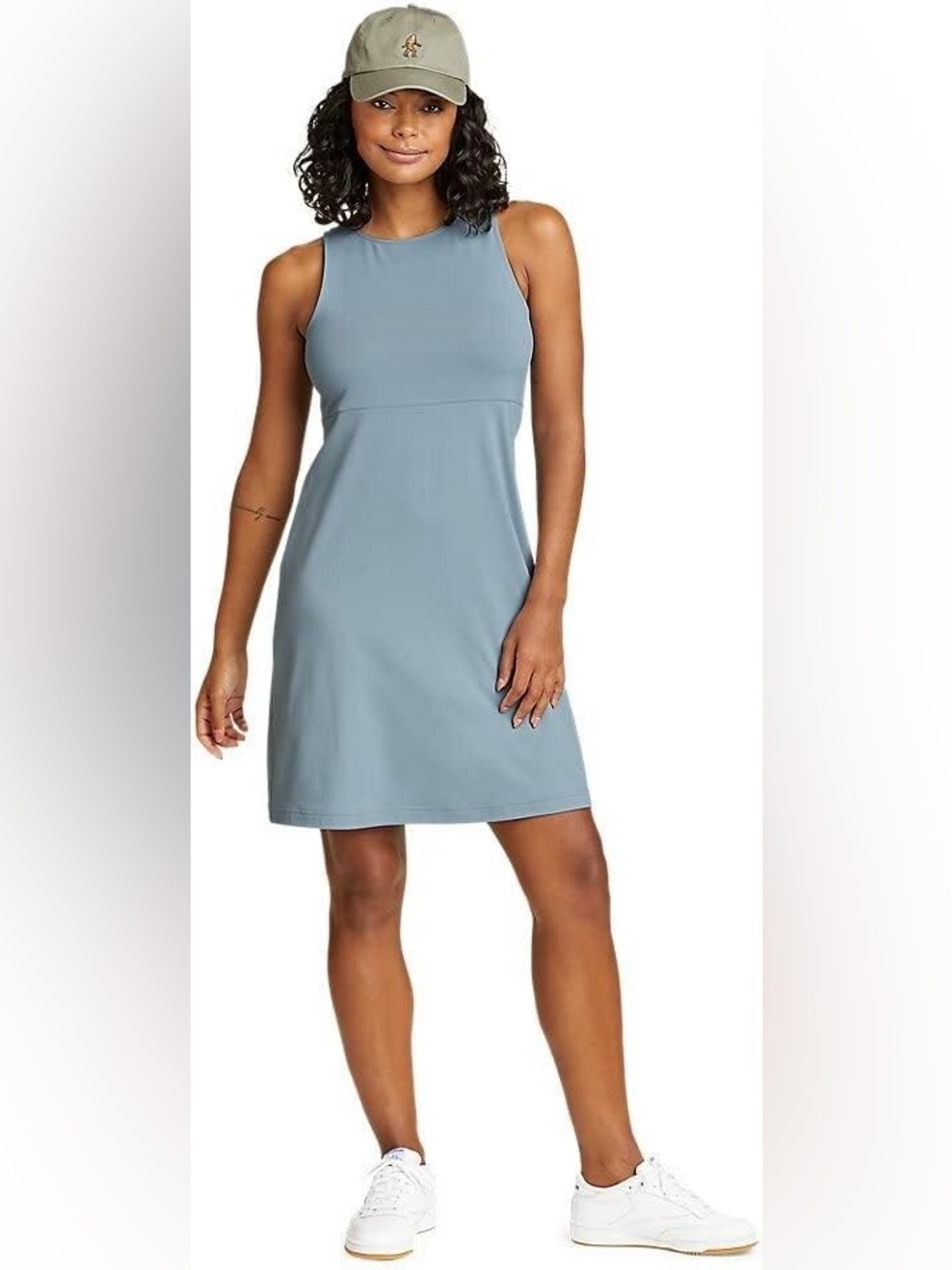 Eddie Bauer Aster Empire Waist dress NEW NWT blue